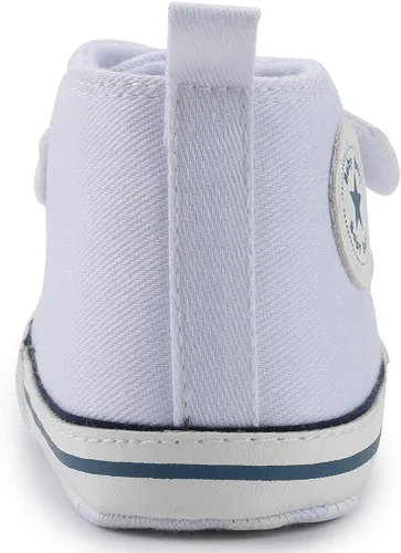 Miniatura 5 de KIDSUN zapatos deportivos altos hasta el tobillo para bebés, niños y niñas con suela antideslizante, suaves, para recién nacidos, zapatos