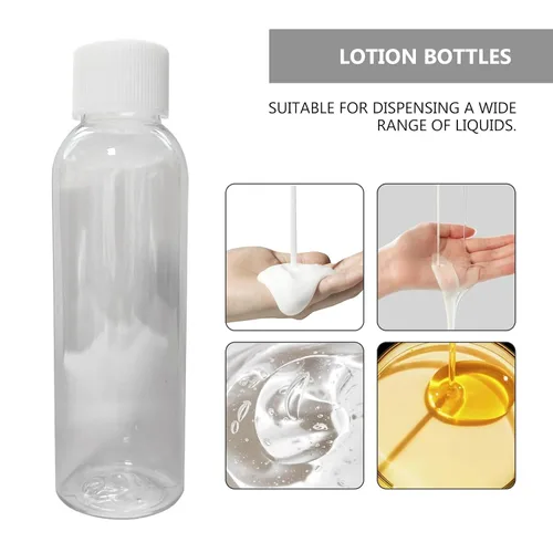 Miniatura 5 de Conjunto de 7 – Botellas vacías tamaño de viaje de plástico transparente, aprobado por la TSA/Aerolínea
