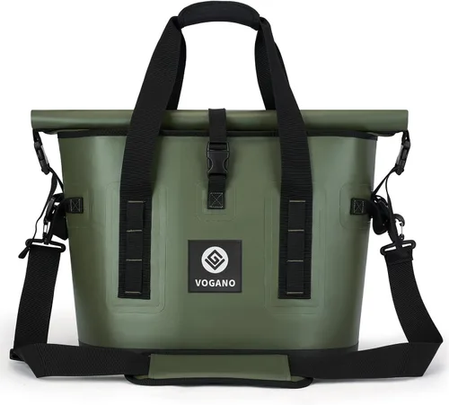 Miniatura 10 de Vogano Bolsa de enfriador suave de 40 latas - Bolsa de enfriador grande aislada a prueba de fugas con sello impermeable de rollo superior Hielera