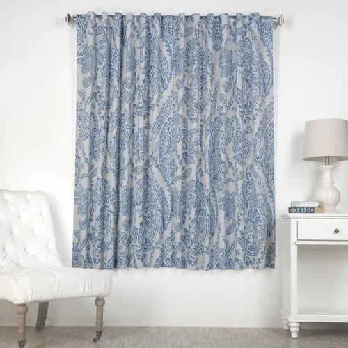 Miniatura 2 de HPD Half Price Drapes Cortinas impresas que oscurecen la habitación para dormitorio, sala de estar 50 X 63 pulgadas (1 panel), BOCH-KC16072-63, Tea