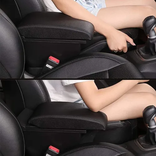 Miniatura 6 de YJYWZH Caja de reposabrazos para Toyota Hilux Central, caja de almacenamiento organizadora, consolas interiores con 3 puertos USB, reposabrazos
