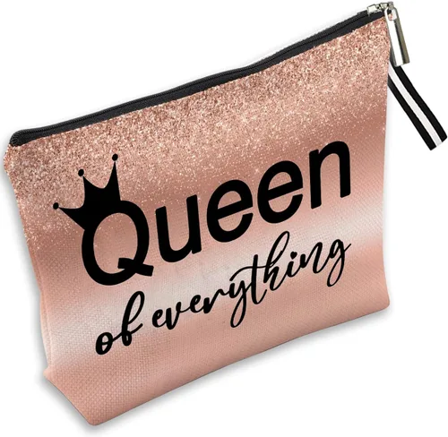Miniatura 10 de Bolsa de maquillaje inspirada para mujer, bonita bolsa de cosméticos para amigos y familia, bolsa de aseo de viaje, bolsa de cosméticos portátil