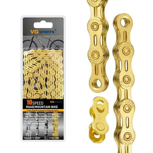 Miniatura 35 de VG SPORTS Cadenas de bicicleta de 6/7/8/9/10/11 velocidades, cadenas de bicicleta ligeras semihuecas/huecas para bicicleta de carretera/MTB/BMX