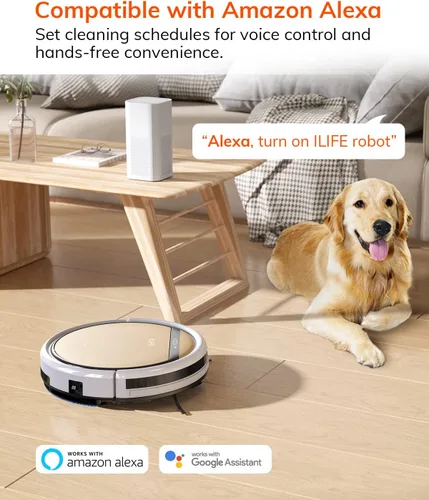 Miniatura 7 de ILIFE V5s Plus - Robot aspirador y trapeador combinado con Wi-Fi/App/Alexa, aspiradora robótica automática de carga automática, delgada
