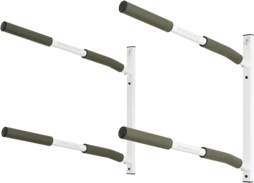 Miniatura 12 de SPAREHAND Edición Premium: Rack híbrido de montaje en pared para SUP y kayaks Azul