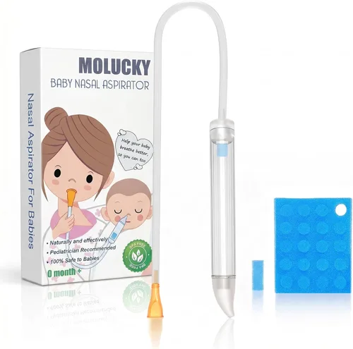 Aspirador nasal para bebé con 24 filtros, succionador de nariz para bebé para niños pequeños, compatible con Dr. Noze Best NozeBot Aspirador nasal
