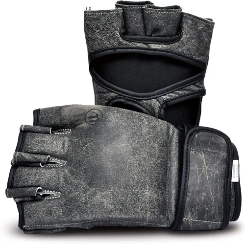 Miniatura 2 de Antique Grey Series - Guantes de lucha vintage de MMA - Piel auténtica