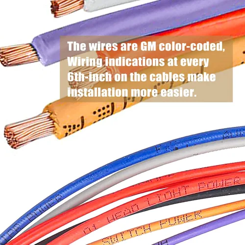 Miniatura 6 de PartsFlow Arnés de cableado universal extra largo de 12 circuitos Street Hot Rod Wire para Chevrolet Chevy Mopar para Ford Muscle Car, arnés