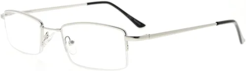 Miniatura 13 de Eyekepper Anteojos de lectura con bisagras de resorte con puente de titanio de memoria flexible para hombres y mujeres (negro, +0.50)