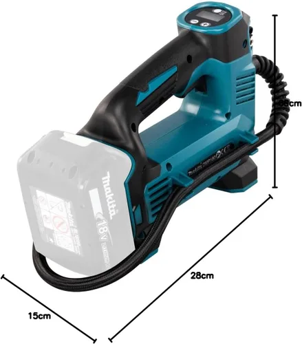 Miniatura 14 de Makita DMP180Z - Inflador LXT de iones de litio de 18 V, baterías y cargador no incluidos, azul/plata, M