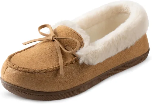 RockDove Pantuflas estilo mocasín con purpurina Caroline para mujer
