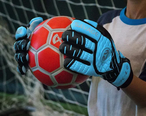 Miniatura 6 de K-LO Guantes de portero: Guantes de portero de fútbol Savage Rise (unisex, juvenil, niños y adultos) – Salvajes de dedos para protección Palma