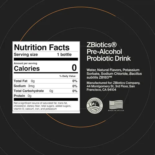 Miniatura 5 de ZBiotics — Siéntete mejor después de beber, despierta renovado, respaldado por la ciencia, probiótico patentado para mañanas más fáciles, apto