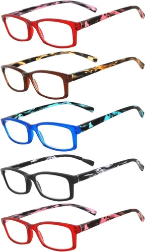 Miniatura 12 de OWL 5 pares de lentes de lectura de moda para mujer, bisagra de primavera