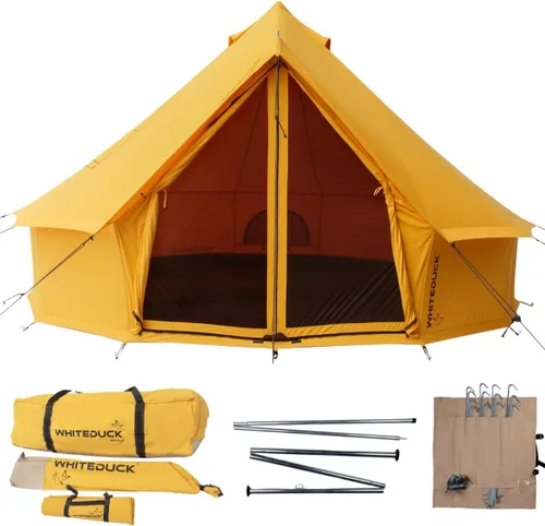 Miniatura 15 de Whiteduck Regatta - Tienda de campaña de lona con toma de estufa, impermeable, para 4 temporadas; para campamento de lujo en exteriores y glamping