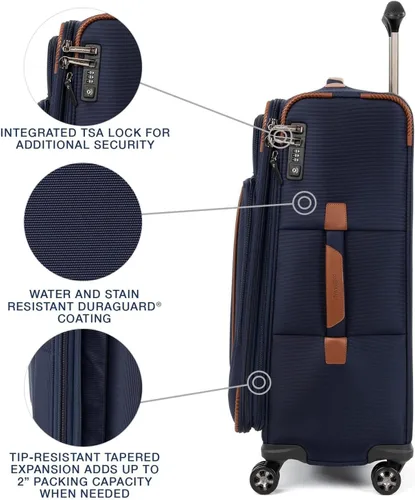 Miniatura 3 de Travelpro Crew Versapack - Maleta giratoria extensible Softside, Azul patriota), 407186522