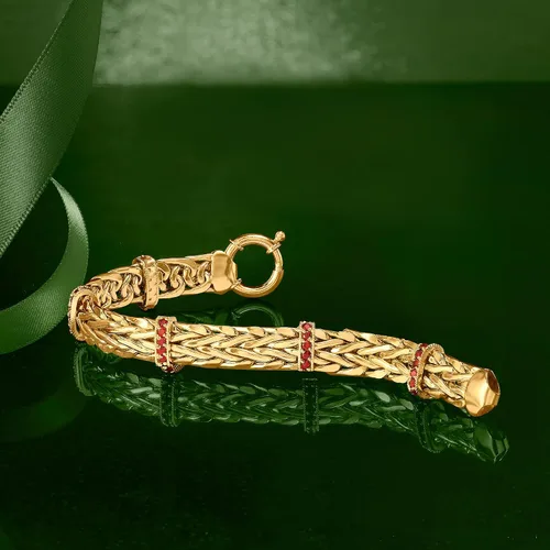 Miniatura 4 de Ross-Simons 200 ct tw Wheat-Link Bracelet