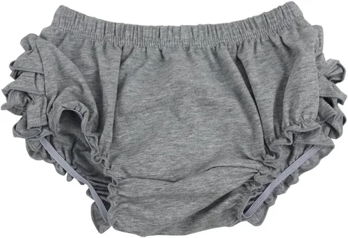 Miniatura 4 de Wennikids cubre pañal, pantalones cortos algodón para niña, S / 0-6 meses, Gris