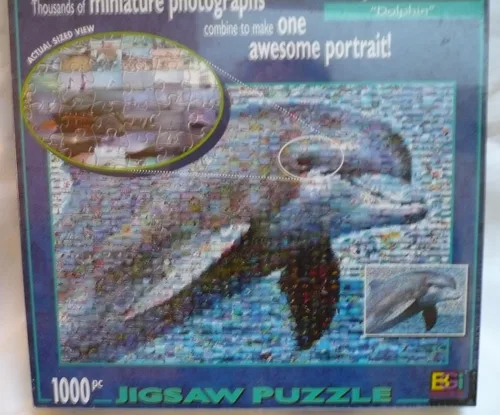 Miniatura 2 de Rompecabezas de delfines fotomosaicos 1000pc