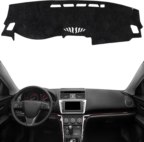 Miniatura 31 de Cubierta de tablero Tapete de salpicadero Compatible con Ho-nda Civic 2015-2012 (para transmisión izquierda), tapete de salpicadero para coche