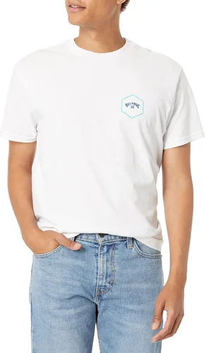 Billabong Camiseta clásica de manga corta con logotipo gráfico para hombre