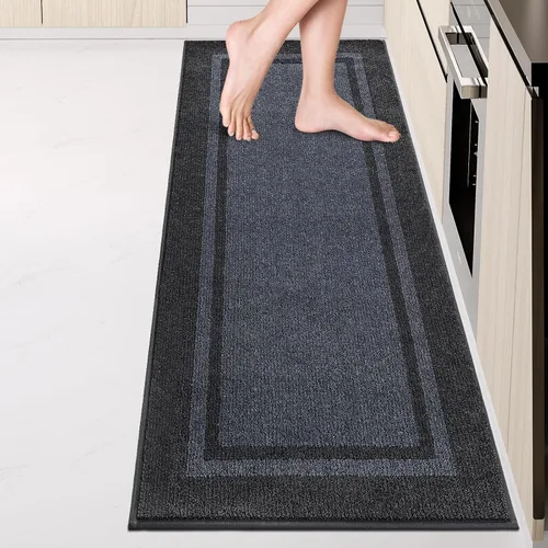 Miniatura 28 de anllugs Alfombras de cocina de 24 x 36 pulgadas, antideslizantes, lavables a máquina, tapetes absorbentes y cómodos para cocina, fregadero, Beige