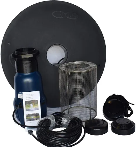 Miniatura 5 de FT 14000 - Kit completo de fuente de estanque flotante y aireador con bomba de 14,000 GPH, cable de alimentación de 100 pies, 3 estilos