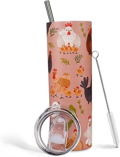 Miniatura 13 de Regalos de mariposa para mujer, decoración de mariposas, el mejor regalo de cumpleaños, 20 onzas con tapa y pajita, taza de viaje de acero