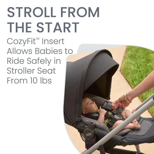 Miniatura 6 de Britax - Sistema de viaje para bebé Willow Grove SC, combinación de silla de auto y cochecito infantil con base Alpine, tecnología ClickTight