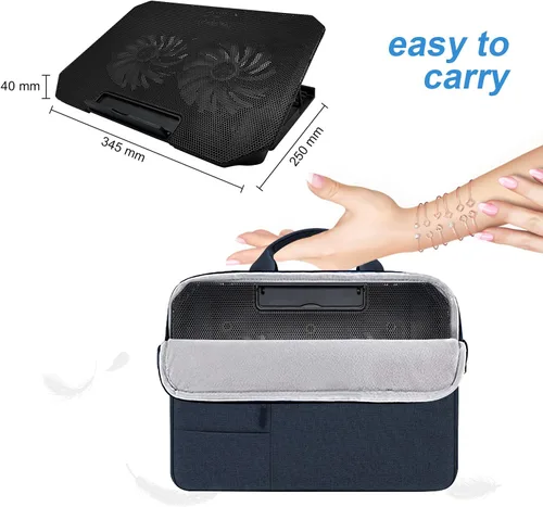 Miniatura 5 de Almohadilla de enfriamiento para laptop, soporte enfriador para laptop, almohadilla de enfriamiento para portátiles de juegos de 11 a 15.6 pulgadas