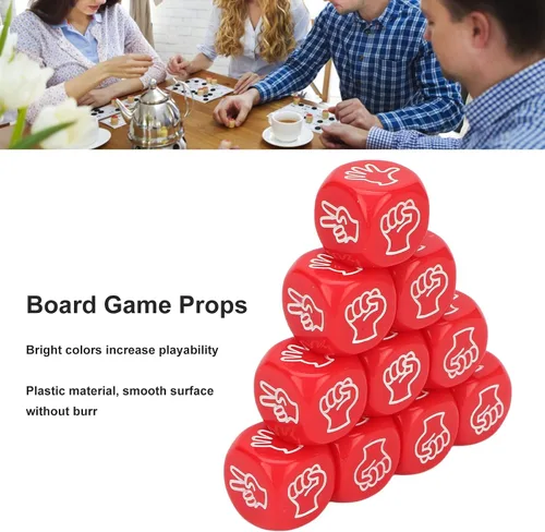 Miniatura 2 de Juego de dados educativos, 10 unidades, 0.79 x 0.79 x 0.79 pulgadas, 6 caras, juego de dados educativos para adivinar, color brillante para fiestas