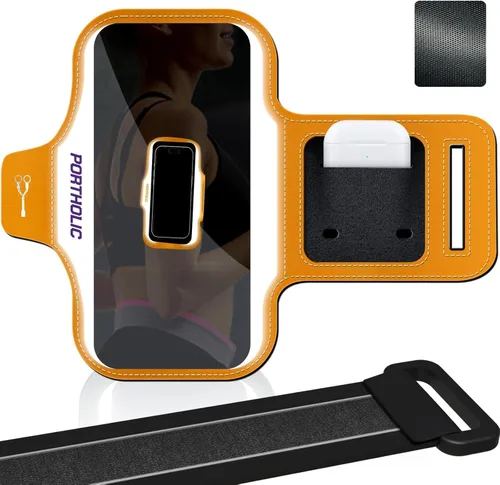 Miniatura 8 de PORTHOLIC 2026 Running Armband Water Resistant Sports Phone Holder Case with Extension Strap,Card Slot Up to 6.9" Phone for iPhone 17/16/15/14/13