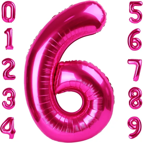 Miniatura 177 de Globos de números de 5 globos de 40 pulgadas, decoraciones de cumpleaños azules para niños y niñas, globos de números azul marino grandes