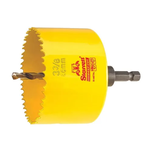 Miniatura 38 de Starrett DCH0136-G - Sierra perforadora bimetálica de corte profundo con dientes HSS resistentes a la abrasión - Ideal para cortar metal, acero