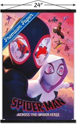 Miniatura 3 de Trends International Marvel Spider-Man: Across The Spider-Verse - Póster de pared de una hoja de máscaras, 22.37 x 34.00 pulgadas, impresión premium