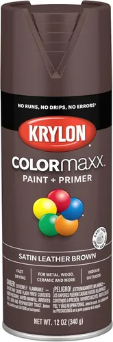 Miniatura 86 de Krylon K05599007 COLORmaxx Pintura en aerosol y base para uso en interiores y exteriores, color gris brillante para maquinaria, 12 onzas