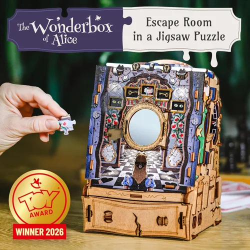 Miniatura 2 de iDventure Cluepuzzle Puzzle Adventure Alicia in Wonderland Rompecabezas secuenciales caja de rompecabezas para adultos y mayores de 10 años Caja