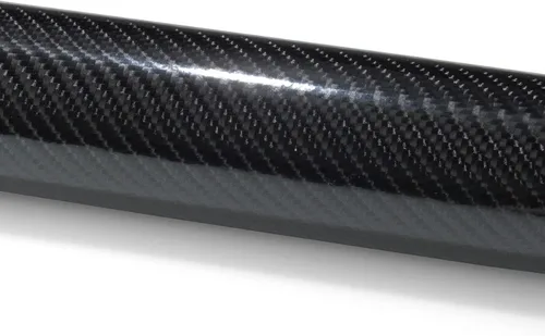 Miniatura 3 de EZAUTO WRAP - Vinilo adhesivo texturizado de fibra de carbono 7D negro de 60"x84" (5FTx7FT) con alto brillo, lámina de calcomanía para auto