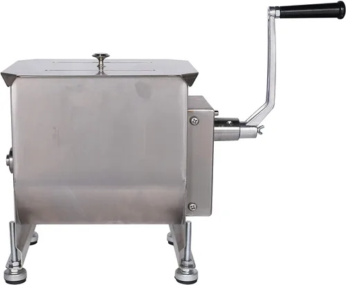 Miniatura 12 de CMI Mezcladores de carne manuales de acero inoxidable comercial con tapa, tanque fijo de 16 libras/10 L, (mezcla máxima de 15 libras para carne)