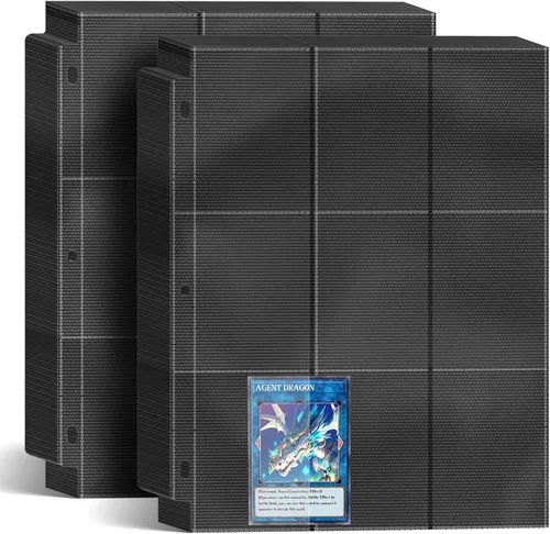 Carpeta de 900 bolsillos para tarjetas de béisbol, 50 páginas protector de doble cara para tarjetas deportivas MTG YU-GI-OH, tarjetas de fútbol,