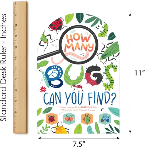 Miniatura 7 de Big Dot of Happiness Buggin' Out - Bugs Bugs Bugs - Bugs - Bugs Bugs - Juego de escondite y encuentra - 1 soporte y 48 piezas de juego