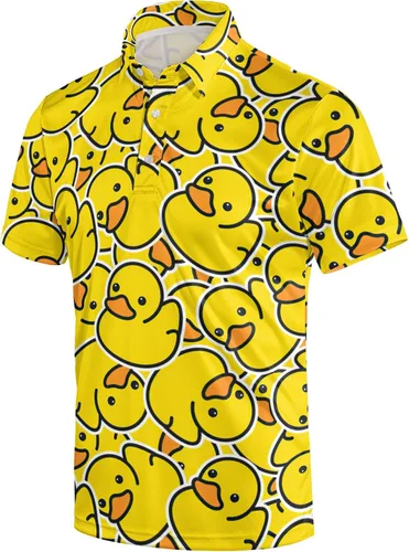 Miniatura 82 de Camisa de golf de los años 80 para hombre, ajuste seco, manga corta, estampada, divertidas, camisas de golf de los años 90 para hombre