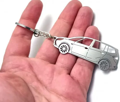 Miniatura 6 de Llavero con anillo adecuado para Opel Zafira C Tourer entusiastas de los automóviles Cadena colgante de llave de acero regalo de automóvil