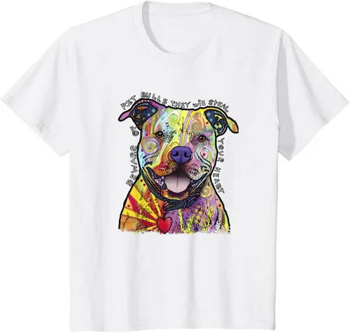 Miniatura 25 de Beware Of Pit Bulls, Dean Russo Pitbull Original - Camiseta para amantes de los perros, Negro