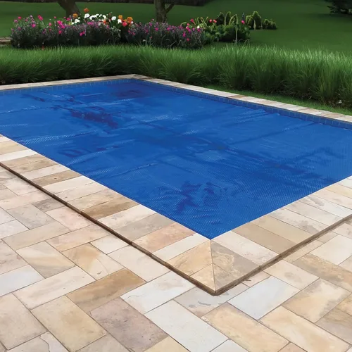Miniatura 2 de In The Swim - Cubierta solar rectangular estándar azul de 12' x 20' de 8 mil para piscinas elevadas y enterradas