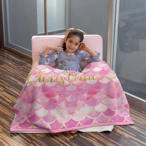 Miniatura 101 de Artsadd Manta de bebé personalizada para niños y niñas con nombre, manta personalizada con nombre de bebé con patrón de unicornio, manta