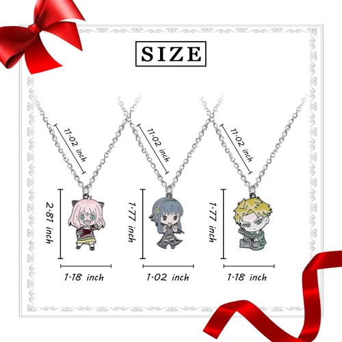 Miniatura 2 de Collar familiar de anime Pendnt Anya Forger Anime Cosplay Collares regalo para fanáticos, regalos para niños, adolescentes, adultos, amantes