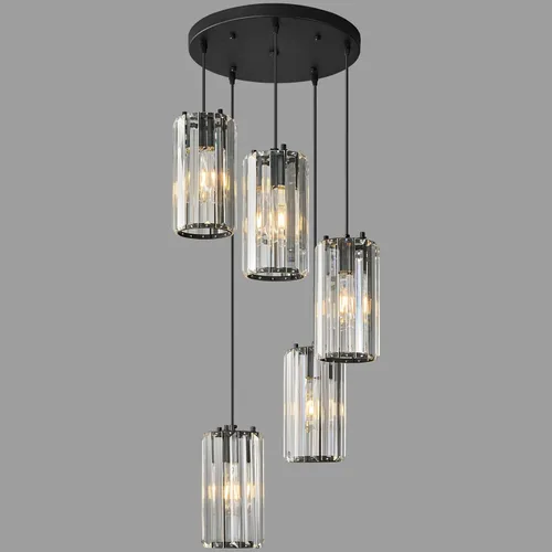 Miniatura 15 de Iluminación colgante dorada moderna mini candelabros de cristal, lámpara colgante ajustable para cocina, isla, comedor, pasillo, dormitorio