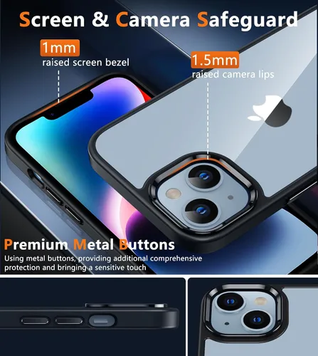 Miniatura 1108 de FNTCASE Funda para iPhone 13 Pro-Max: Fundas magnéticas transparentes compatibles con Magsafe Slim anti amarillamiento protección contra caídas