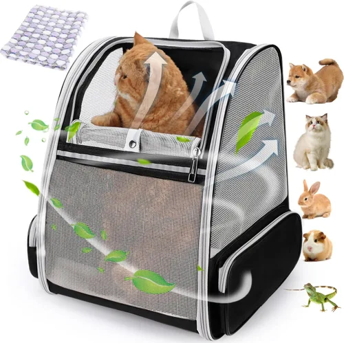 Miniatura 8 de Lollimeow - Transportadora rodante para mascotas, mochila con ruedas para perros, gatos, cachorros, bolsa de viaje con ruedas, carrito para perros